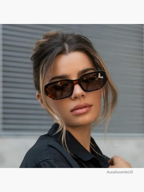 Women\'s Chunky Rectangular Sunglasses - Polarized UV Protection main image 6